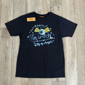 CITY OF ANGELS BLUE ON BLACK SS TEE